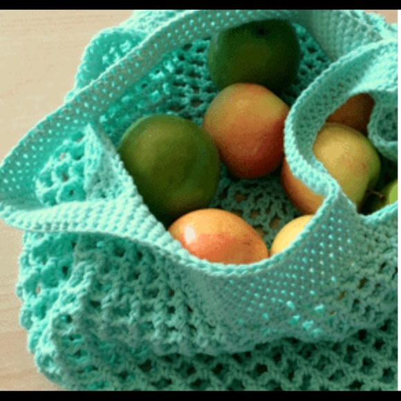 Handmade Crochet Market bag - Picture 2 of 2